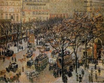 Camille Pissarro : Boulevard des Italiens, Morning, Sunlight